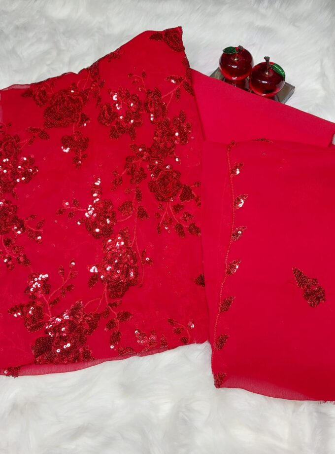 Red-4-Piece-Pure-Chiffon-Suit