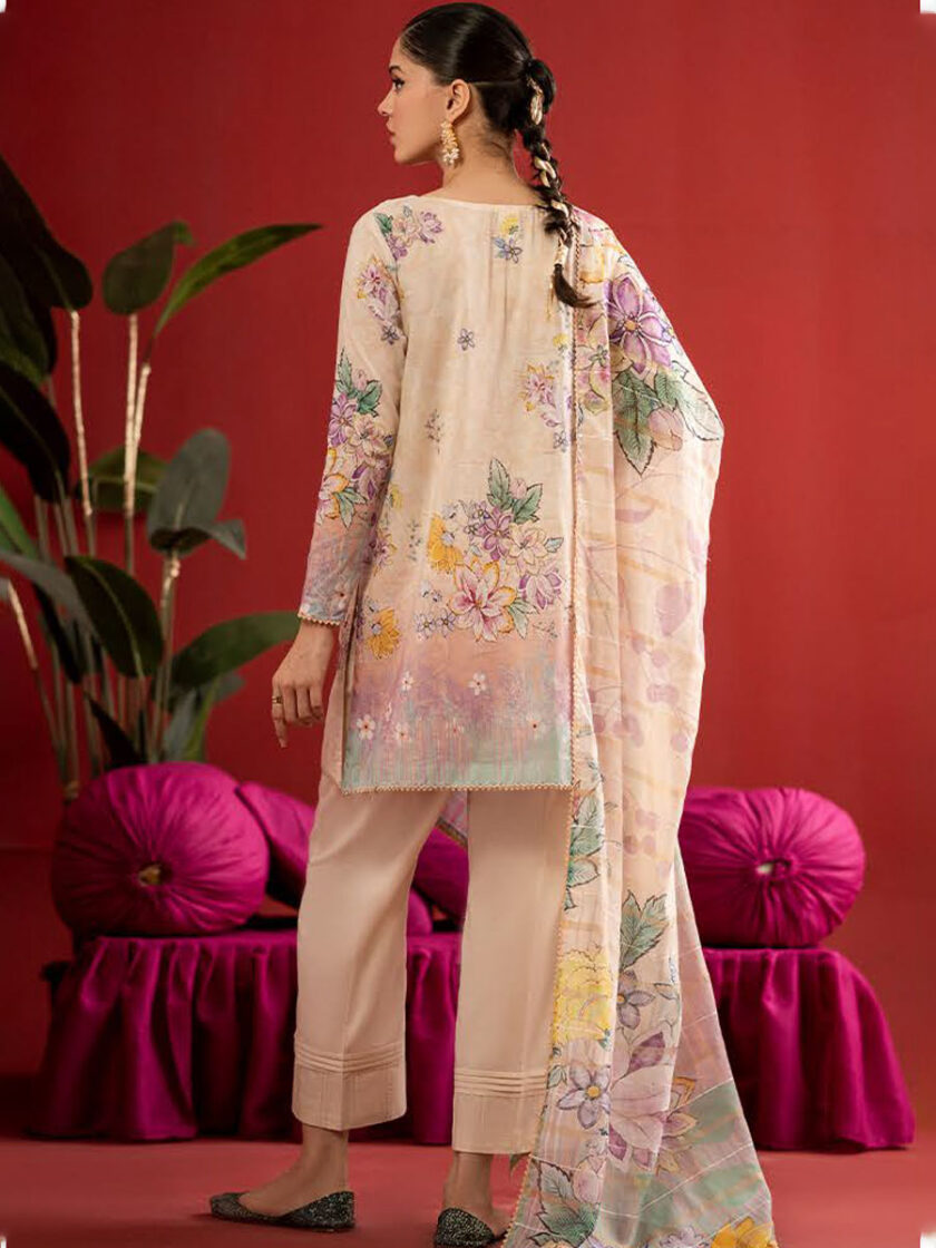 GullJee Jhill Mhill Light Peach 3 Piece Suit - Image 2