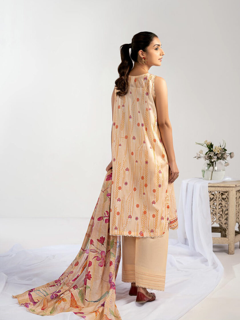 GullJee Kroma Light Peach 3 Piece Suit - Image 2