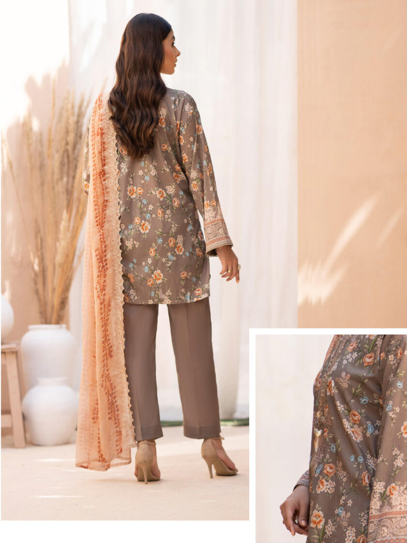 GullJee Mishaal Brown 3 Piece Suit - Image 3