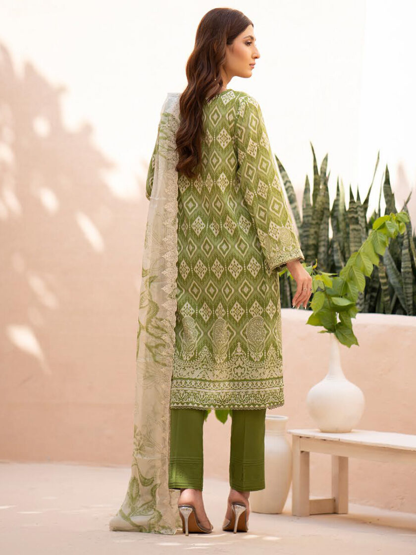 GullJee Mishaal Green 3 Piece Suit - Image 2