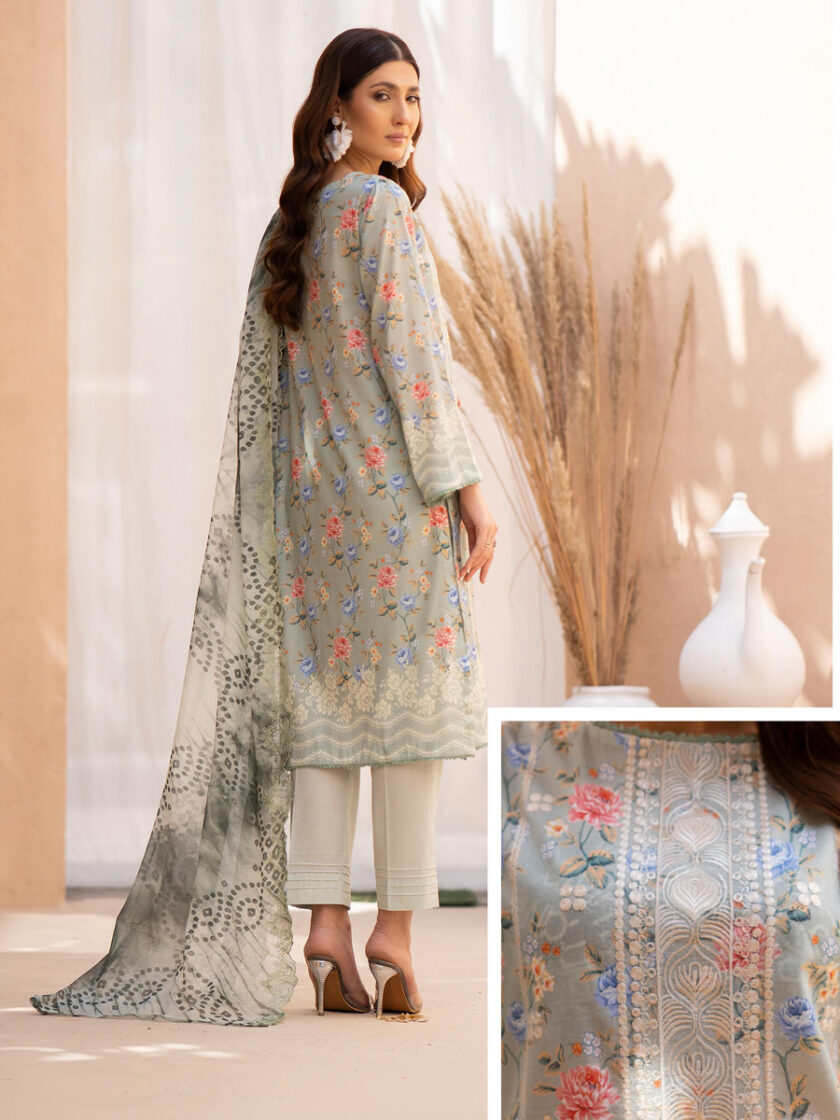 GullJee Mishaal Light Green 3 Piece Suit - Image 2