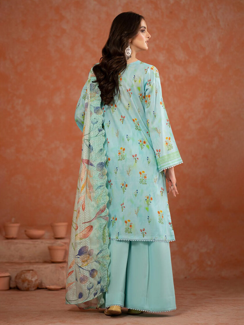 GullJee Ruhay Sukhan Cyan 3 Piece Suit - Image 3