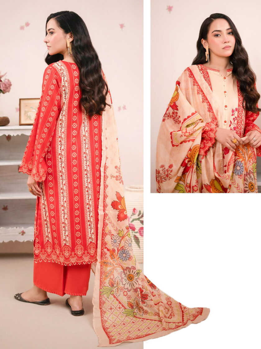 GullJee Sophia Peach Red 3 Piece Suit - Image 2