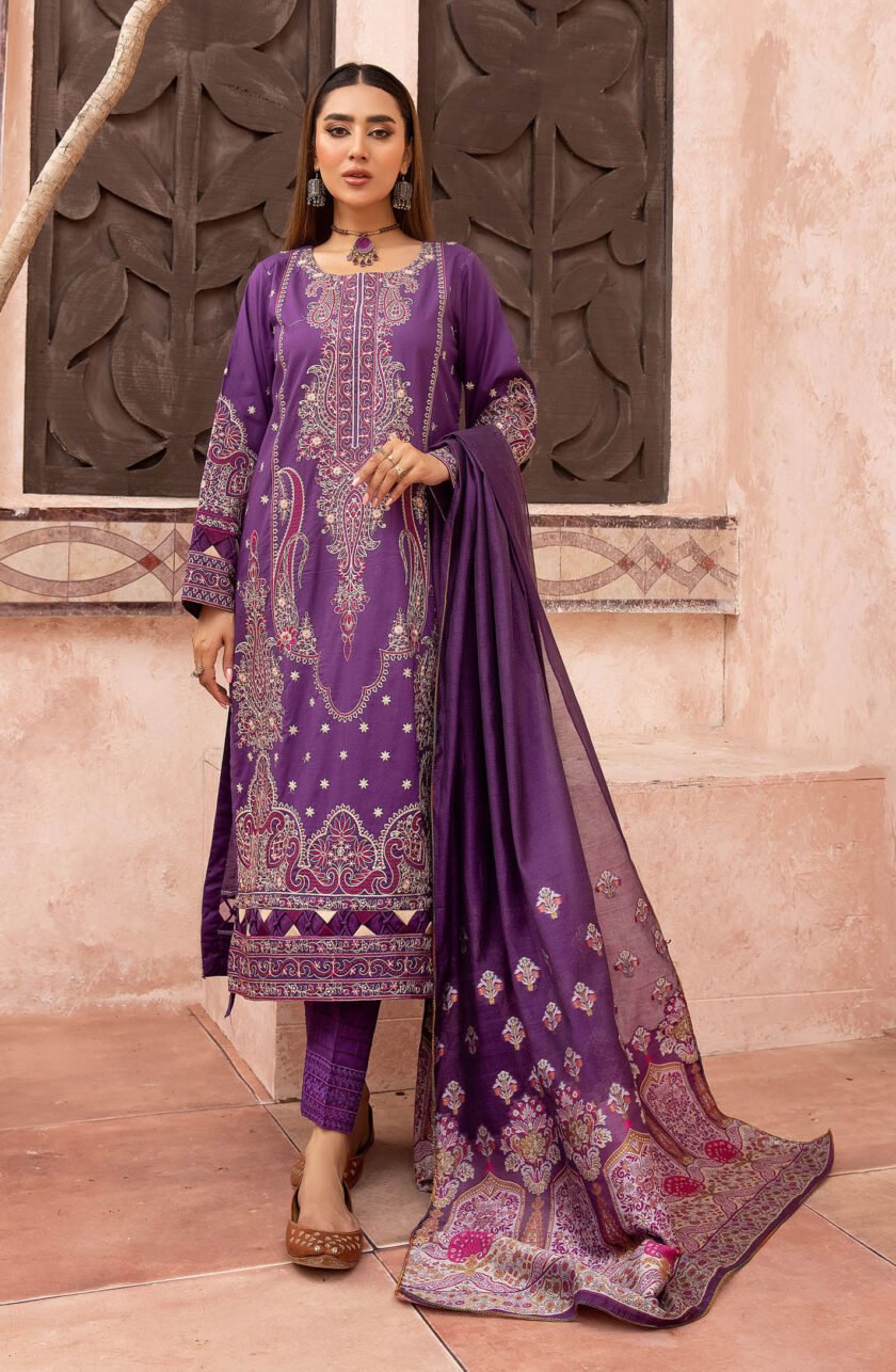 Johra Arzen 3 Piece Embroidered Lawn Suit JH-486 - Image 2