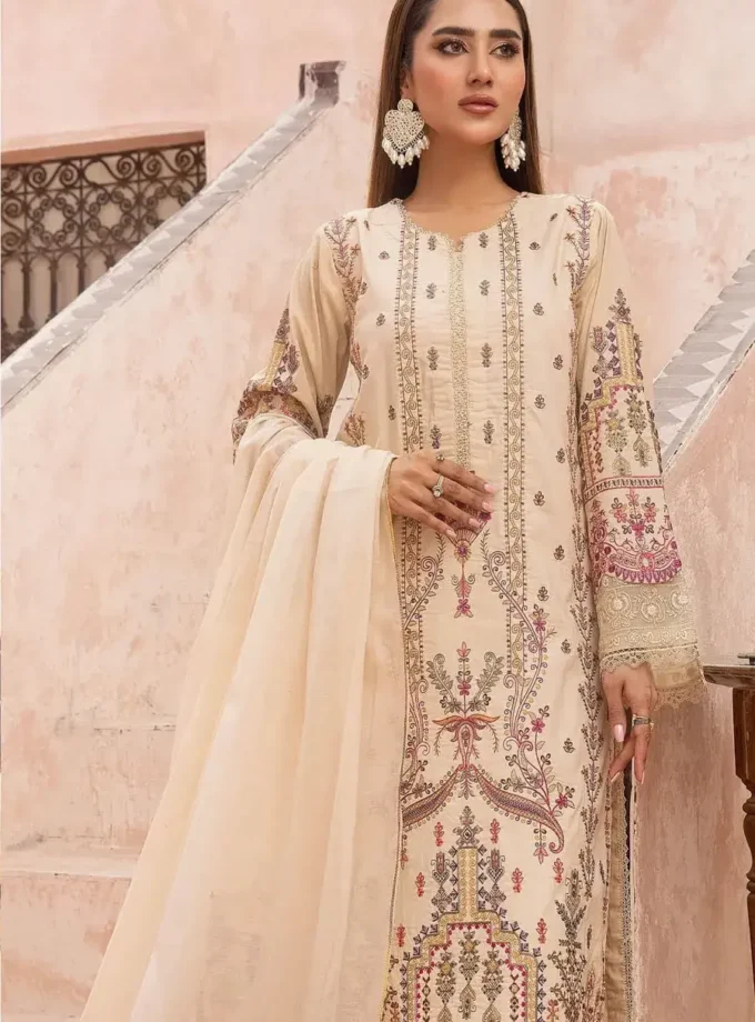 Johra-Arzen-3-Piece Embroidered-Lawn-Suit-JH-482