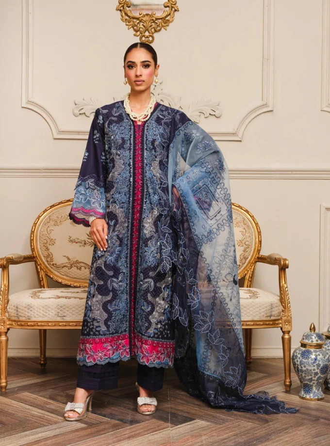 Khoobsurat-3-Piece-blue-Embroidered-Lawn-suit