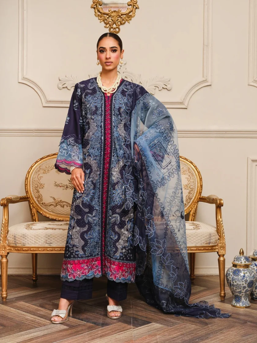 Khoobsurat-3-Piece-blue-Embroidered-Lawn-suit