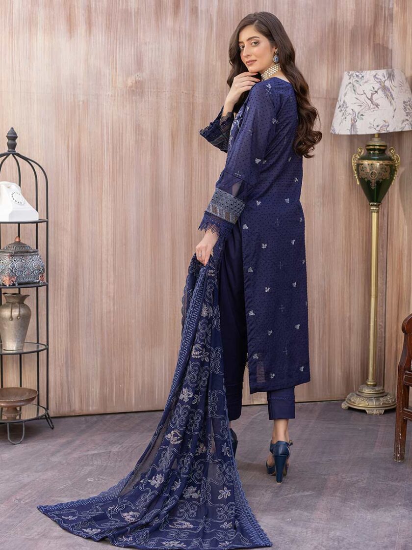 Khoobsurat By Aalaya 3 Piece Unstitched Lawn Suit KA-03 - Image 3