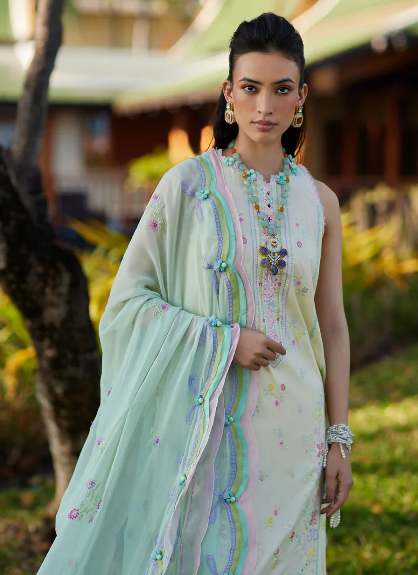 Farah Talib Aziz Vaia Yellow Suay Lawn 24 - Image 2