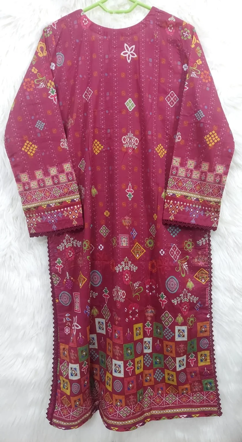 Stitched 3 Piece Lawn Suit Guljee Uroos GJU01 - Image 5