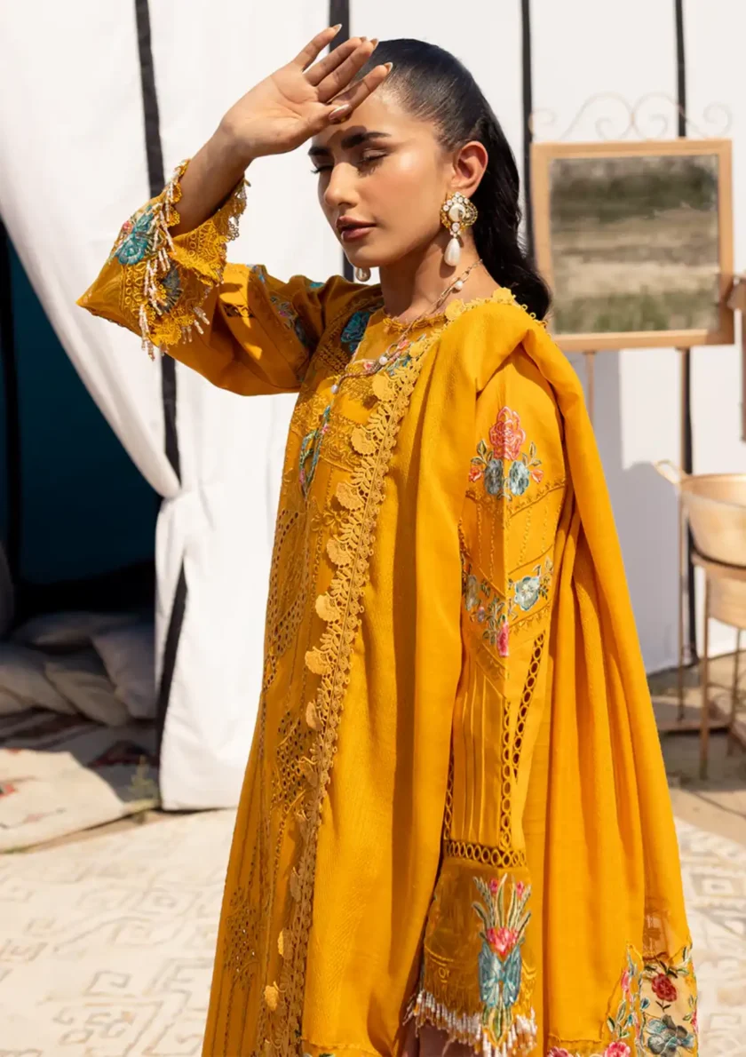 Parishay Janan 3 Piece Luxury Lawn Suit JL06 - Image 3