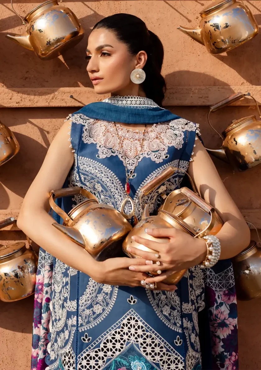 Parishay Janan 3 Piece Luxury Lawn Suit JL07 - Image 3