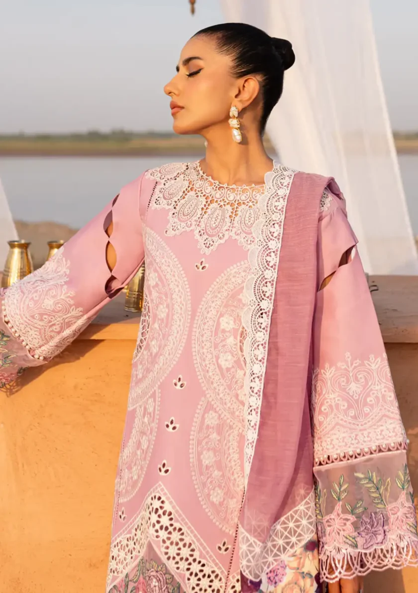 Parishay Janan 3 Piece Luxury Lawn Suit JL08 - Image 2