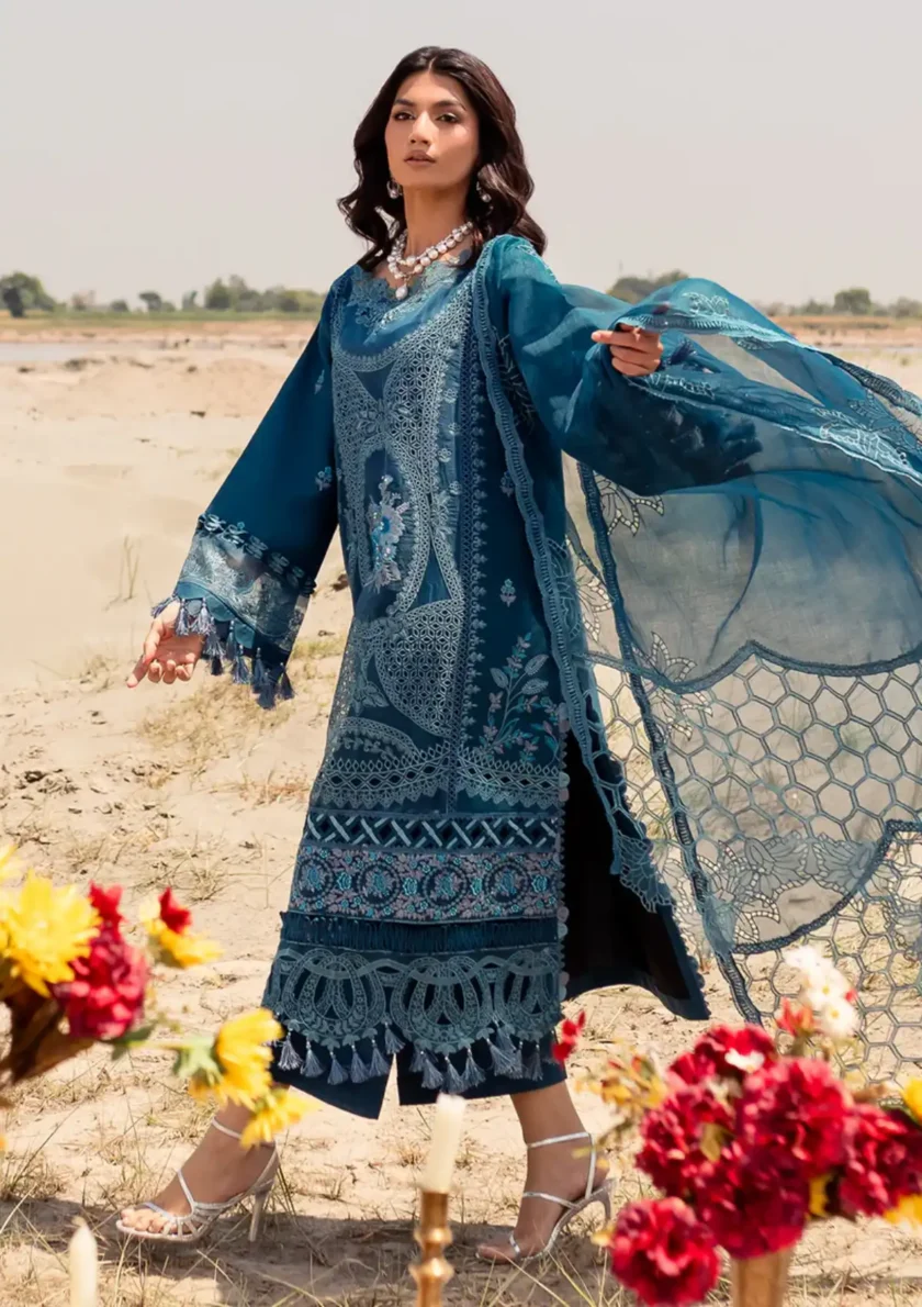 Parishay Janan 3 Piece Luxury Lawn Suit JL10 - Image 2