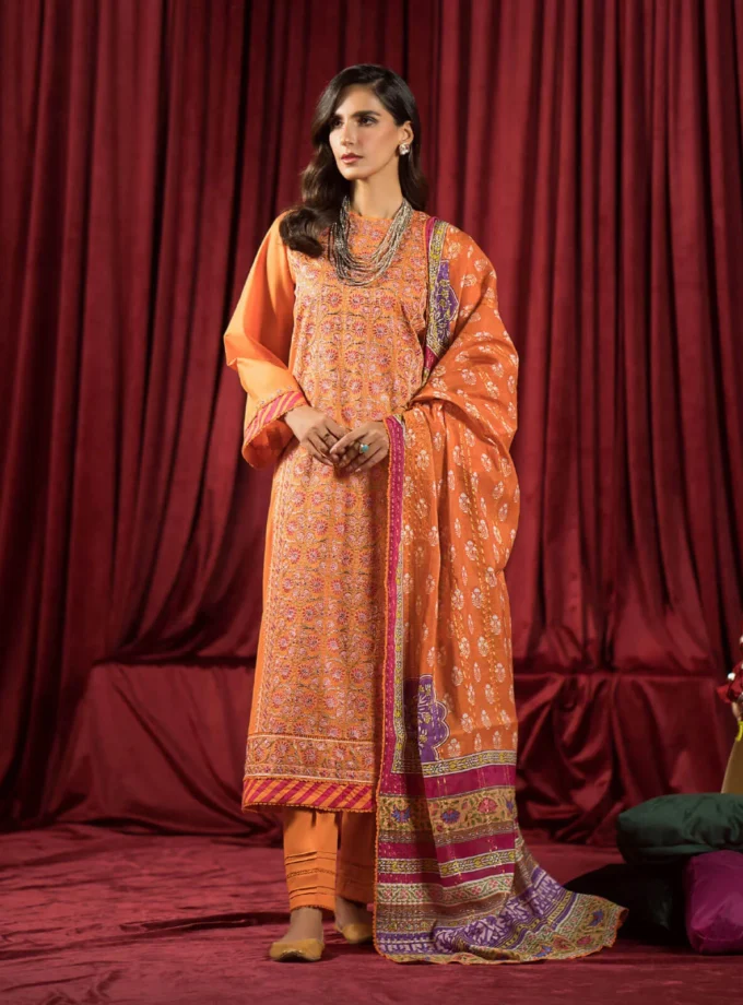 gulljee-ufaaq-orange-embroidered-luxury-lawn-dress