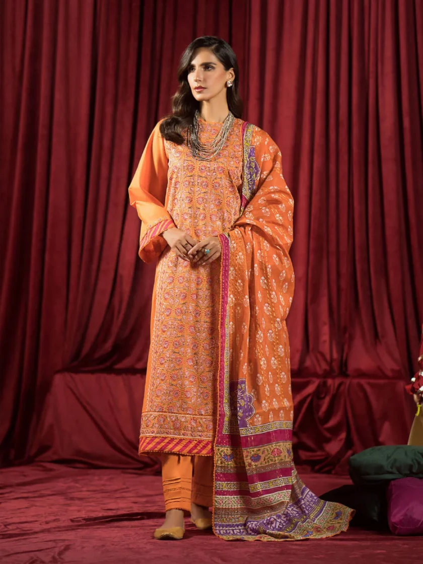 gulljee-ufaaq-orange-embroidered-luxury-lawn-dress