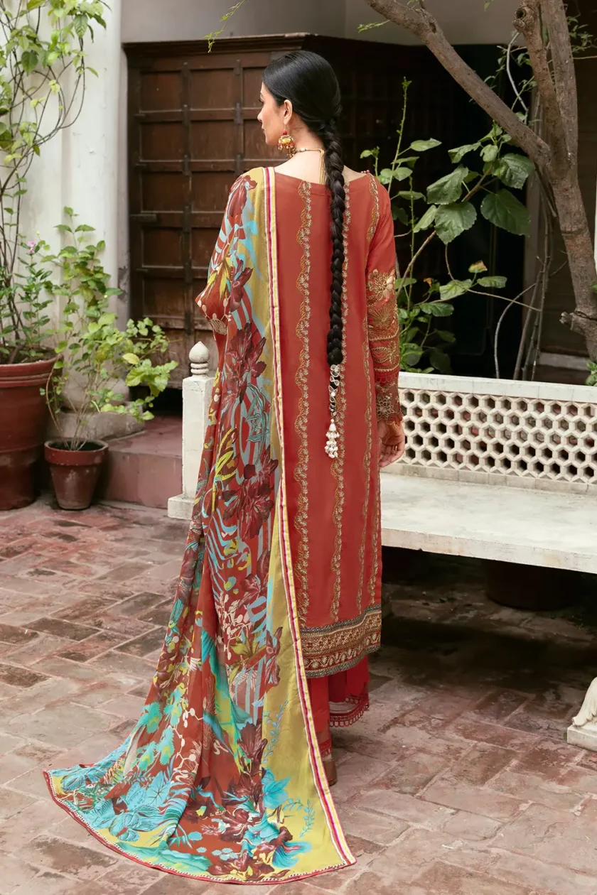 Ramsha Mashal 3 Pcs Embroidered Lawn Suit - Image 3
