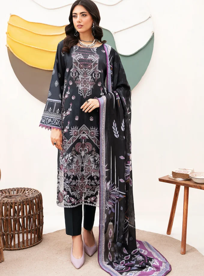 ramsha-mashaal-v2-3-pc-black-luxury-lawn-dress