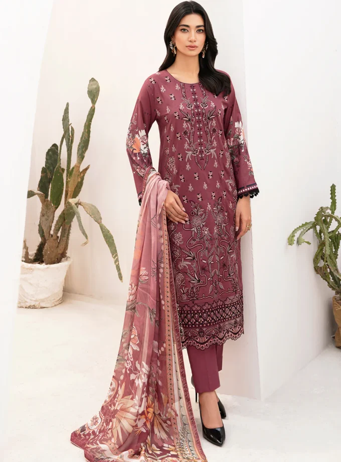 ramsha-mashaal-v2-3-pc-maroon-luxury-lawn-dress