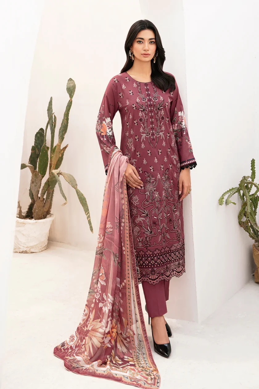 ramsha-mashaal-v2-3-pc-maroon-luxury-lawn-dress