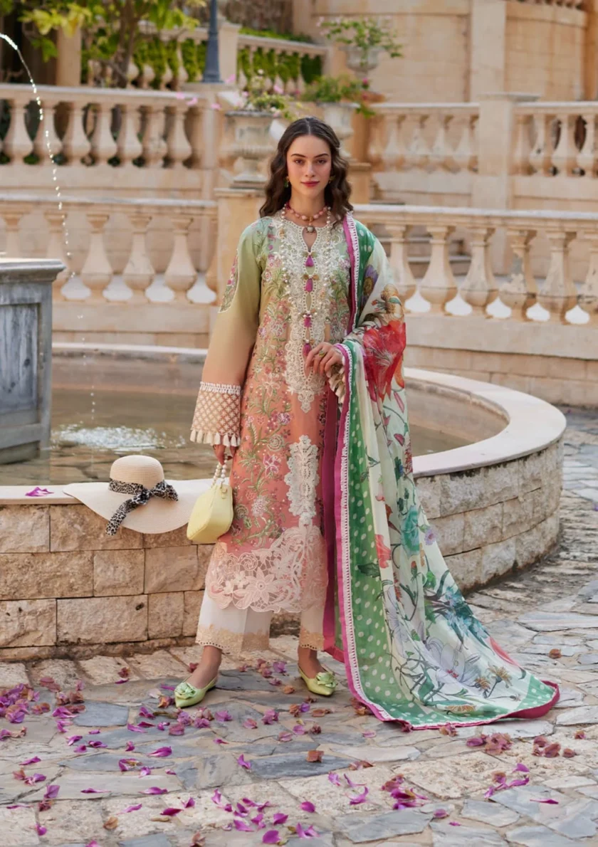 Mushq Unstitched Luxury Lawn 3 Piece Dress - Image 3