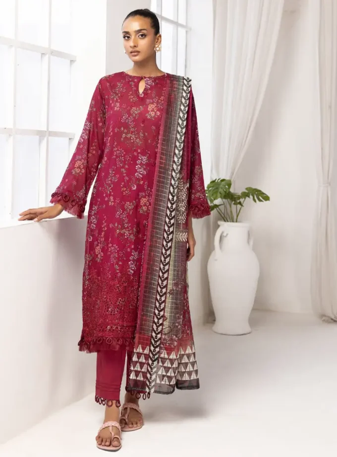 red-embroidered-chikankari-lawn-dress-printkari-by-nur