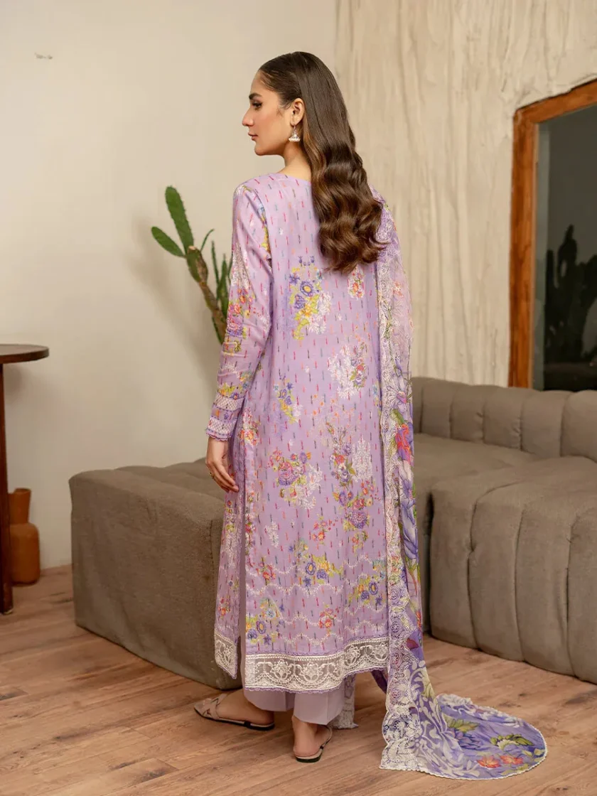 3 Piece Lawn Dress GullJee Rang Pasand RG07 - Image 3
