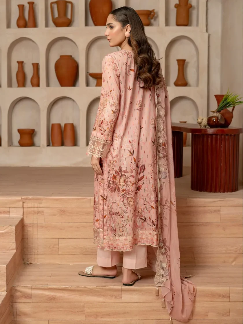 3 Piece Lawn Dress GullJee Rang Pasand RG10 - Image 3