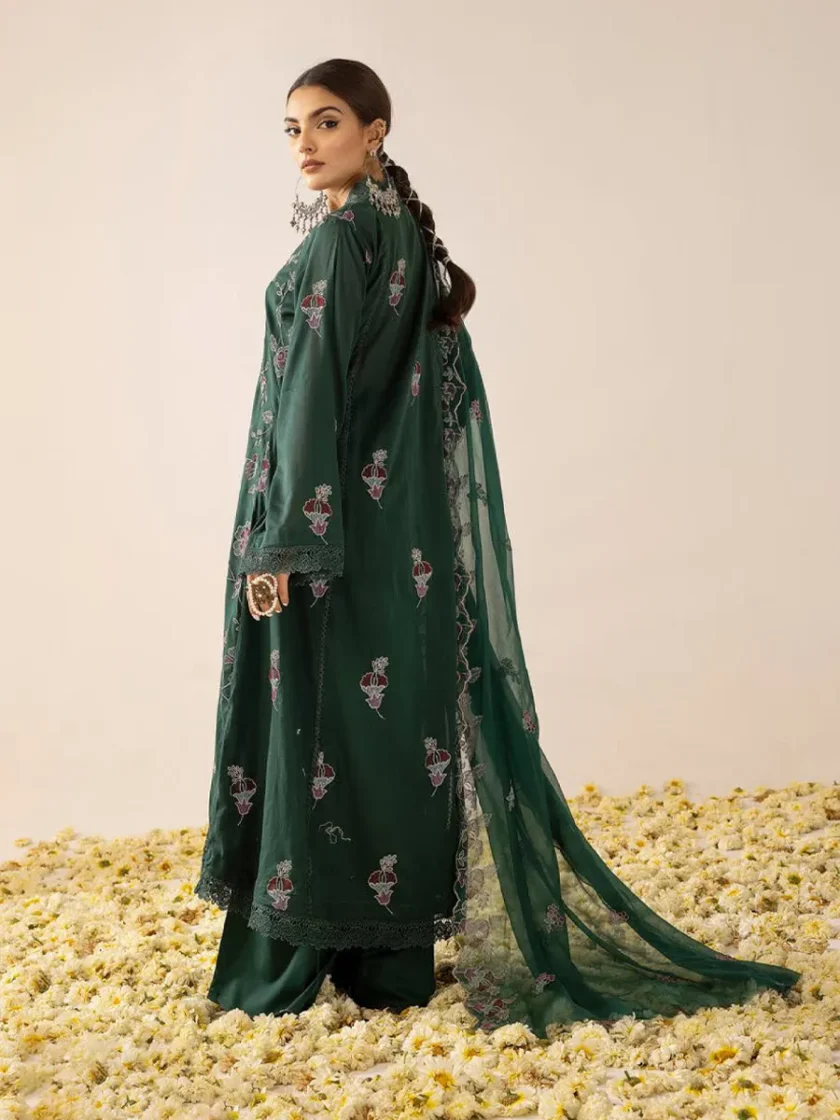 Khoobsurat Swiss 3 Piece Embroidered Lawn Dress KS7 - Image 2