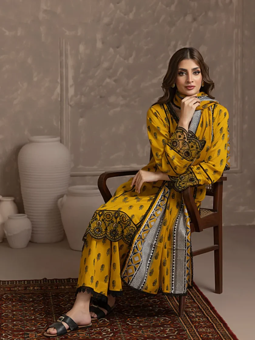 Regalia 3 Piece Lawn Dress EDCW1 - Image 2