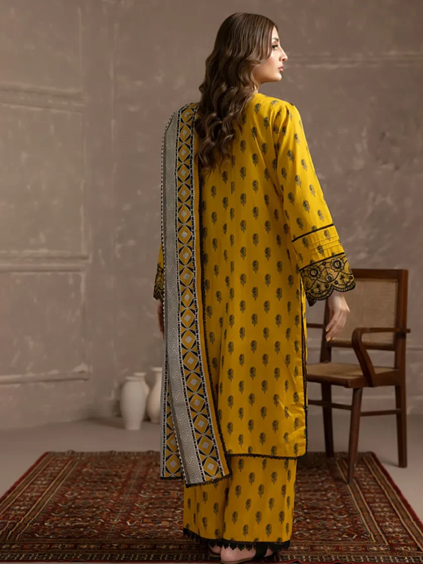 Regalia 3 Piece Lawn Dress EDCW1 - Image 4