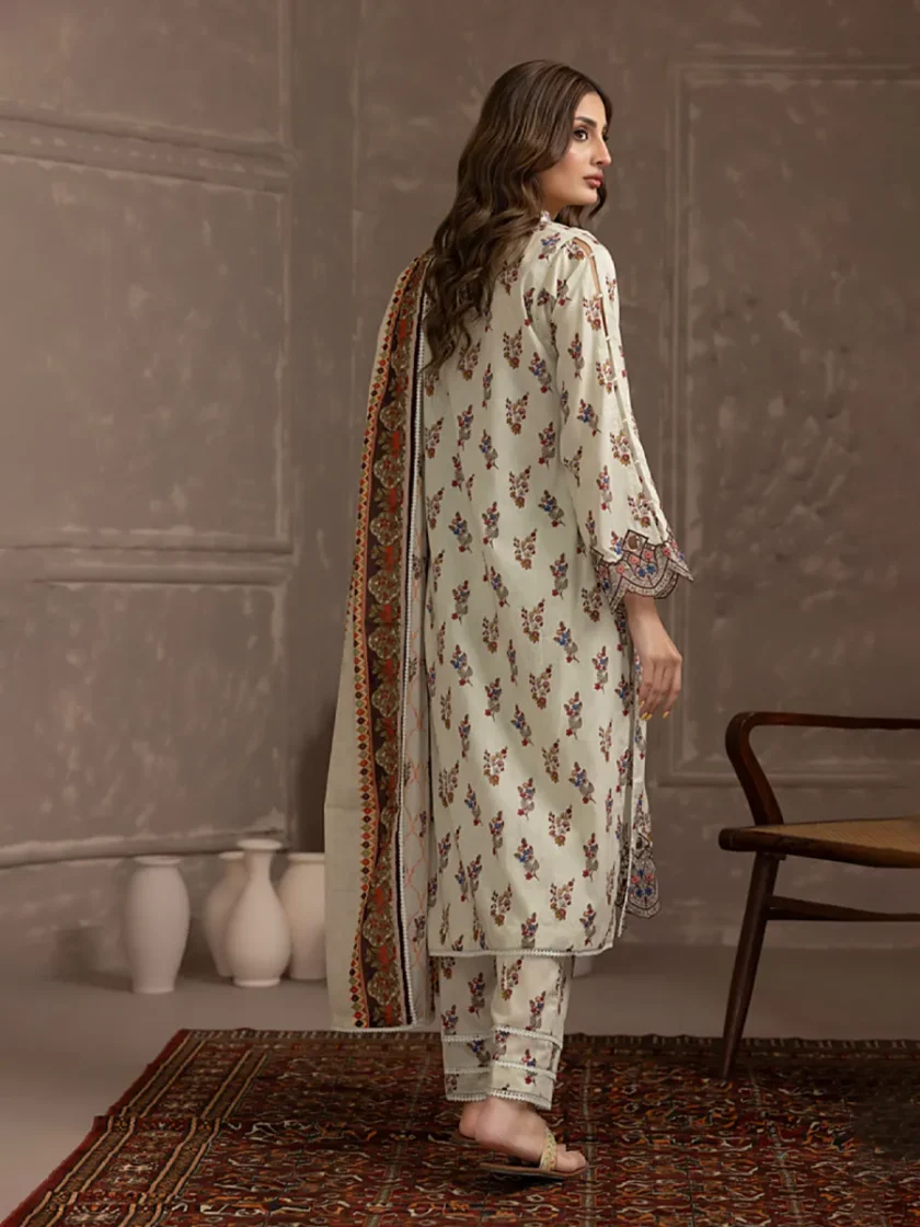 Regalia 3 Piece Lawn Dress EDCW10 - Image 3