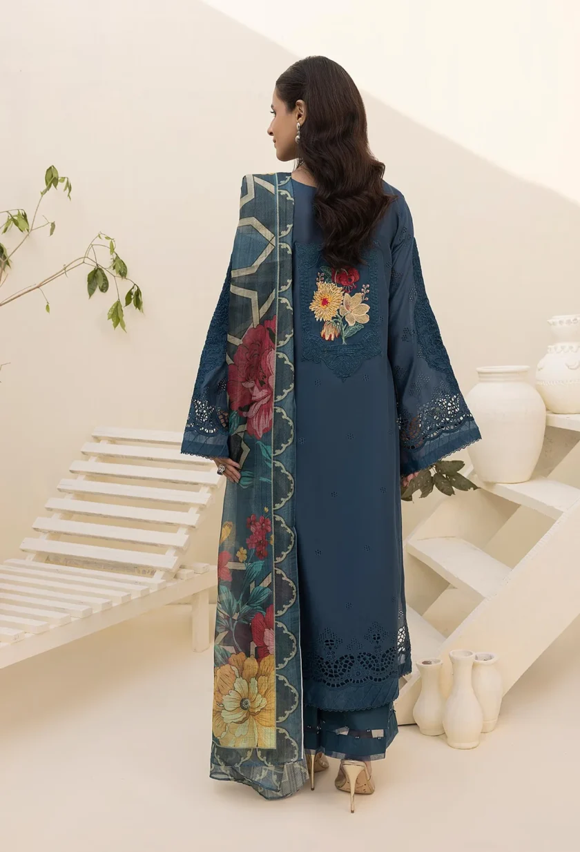 3 Piece Stitched Lawn Dress Adans Libas Zaria 02 - Image 2