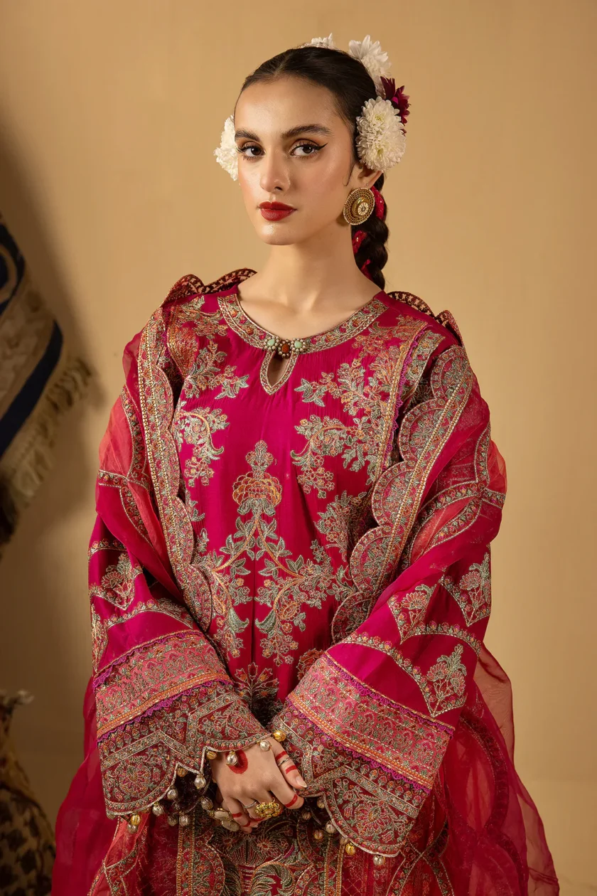 3 Piece Festive Lawn Dress Nayara Ishq by Minha - Image 10