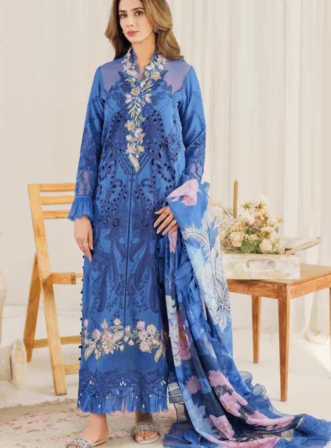 3pc-unstitched-luxury-lawn-dress-peri-winkle-by-asifa-nabeel