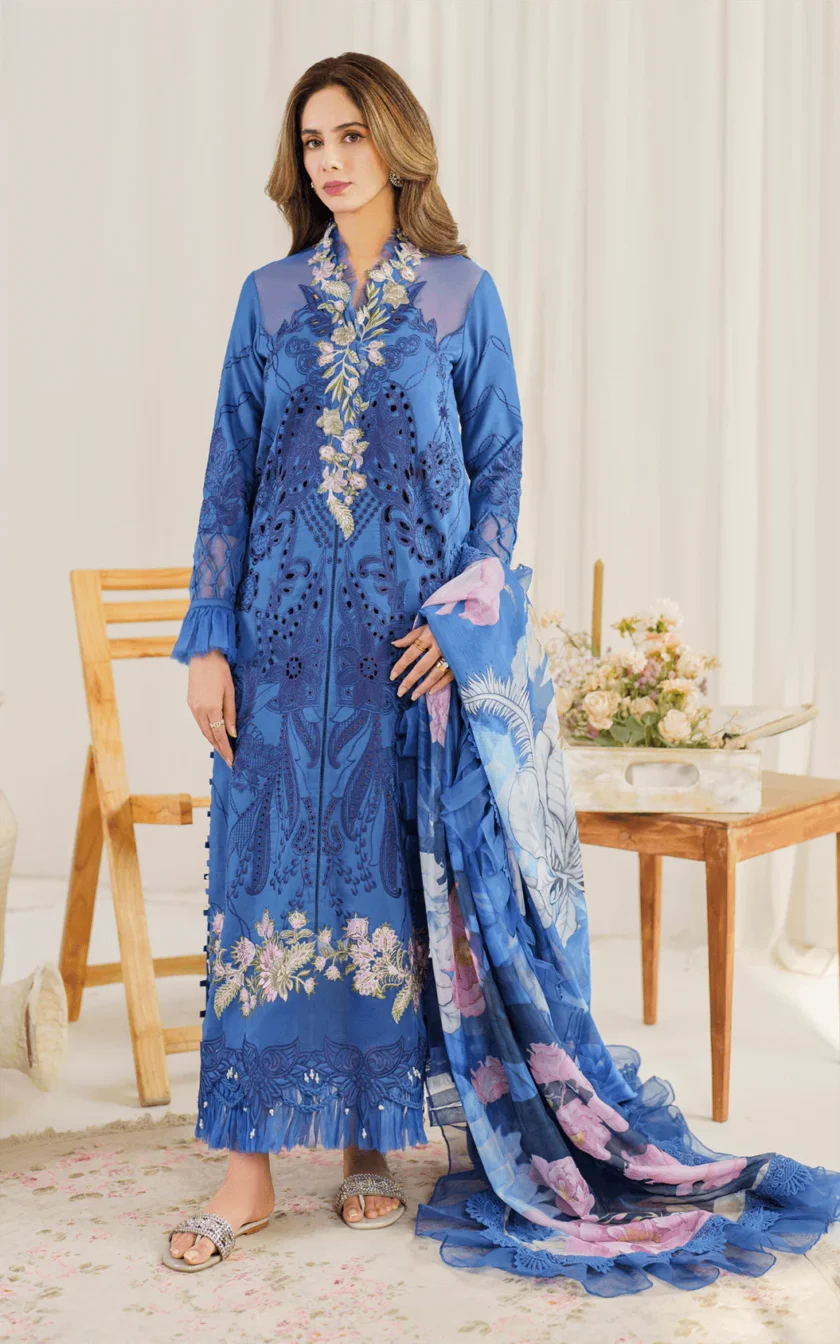 3pc-unstitched-luxury-lawn-dress-peri-winkle-by-asifa-nabeel