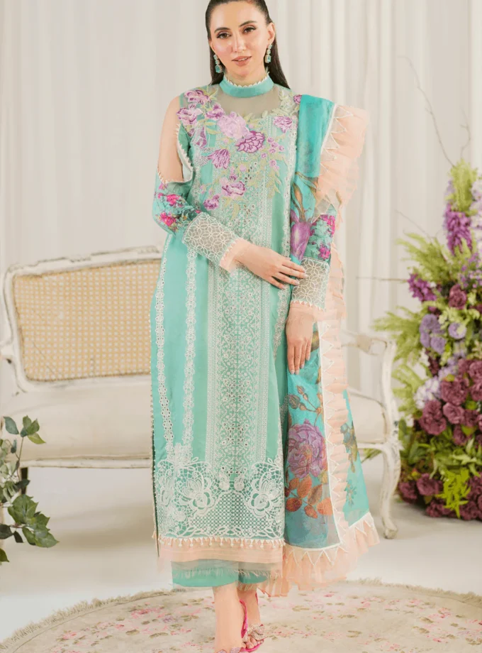 3pc-unstitched-luxury-lawn-dress-water-lily-by-asifa-nabeel