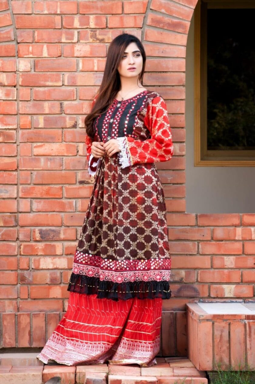 3Pc Unstitched Embroidered Jacquard Dress Glorious Fashion 2 - Image 2