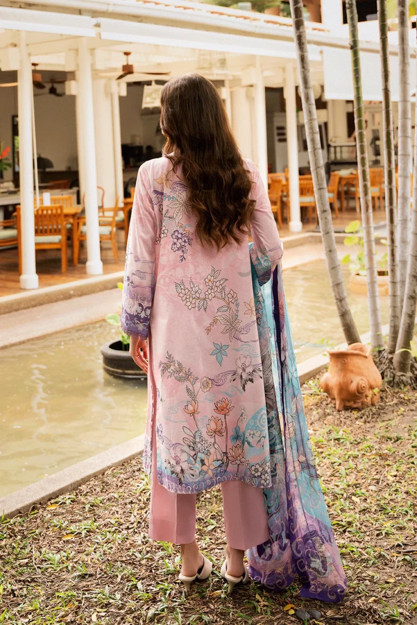 3 Pc Unstitched Embroidered Lawn Dress Ramsha Riwayat RR1111 - Image 4