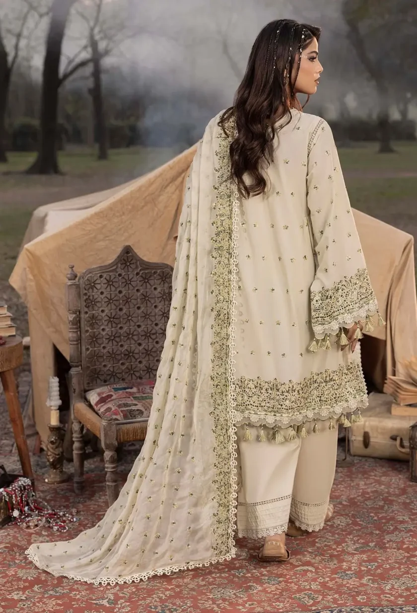 Unstitched 3 Piece Lawn Dress Multikari by Adans Libas 3032 - Image 2