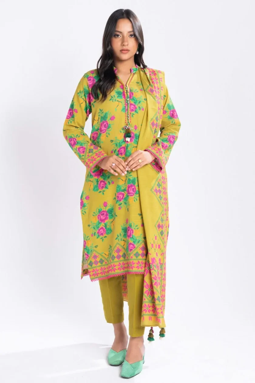 Unstitched 3Pc Printed Lawn Dress By Alkaram SS-17-24-2