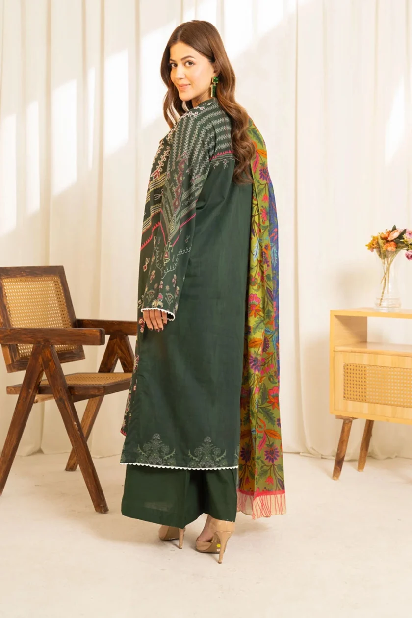 Unstitched 3Pc Printed Lawn Dress Coco Sule 07 - Image 3