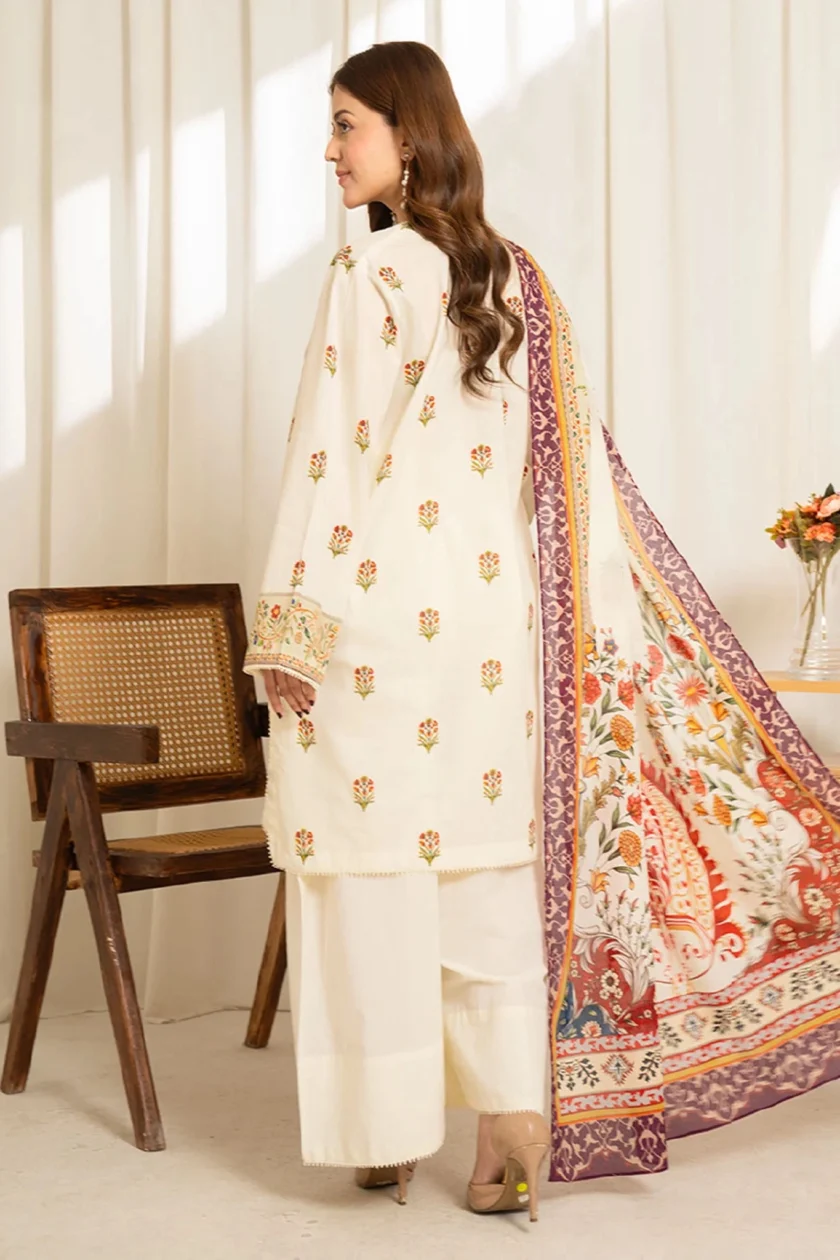 Unstitched 3Pc Printed Lawn Dress Coco Sule 09 - Image 3