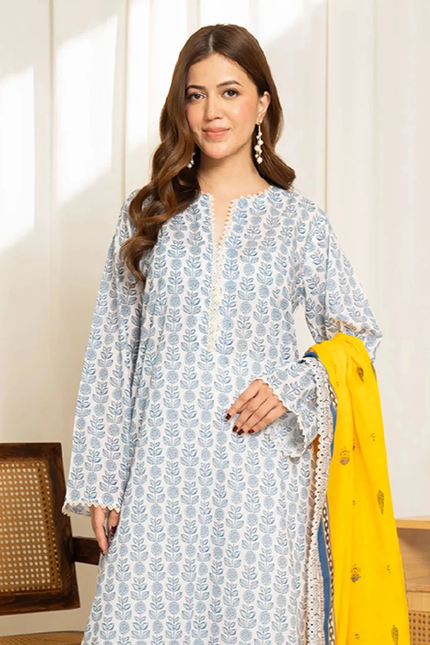 Unstitched 3Pc Printed Lawn Dress Coco Sule 11 - Image 2