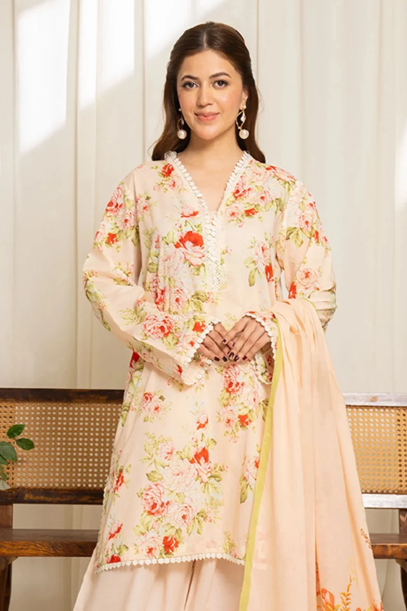 Unstitched 3Pc Printed Lawn Dress Coco Sule 04 - Image 2