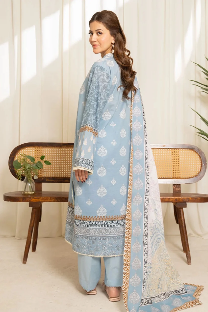 Unstitched 3Pc Printed Lawn Dress Coco Sule 06 - Image 3