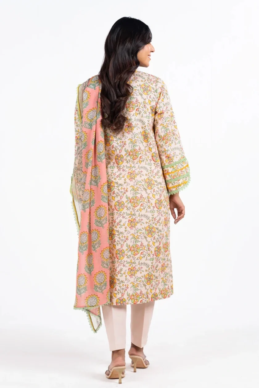 Unstitched 3Pc Printed Lawn Dress By Alkaram SS-17.1-24-2 - Image 4