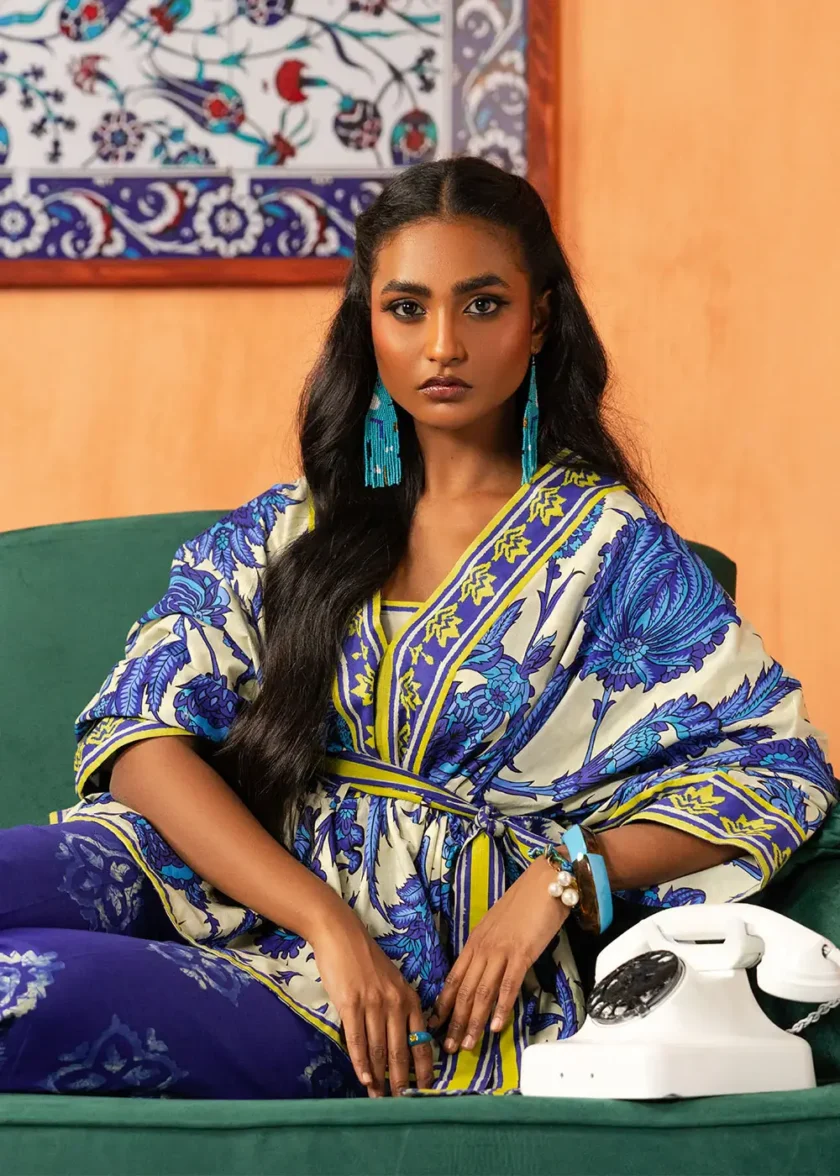 Unstitched 3Pc Printed Lawn Dress By Alkaram FN-19-24 - Image 4