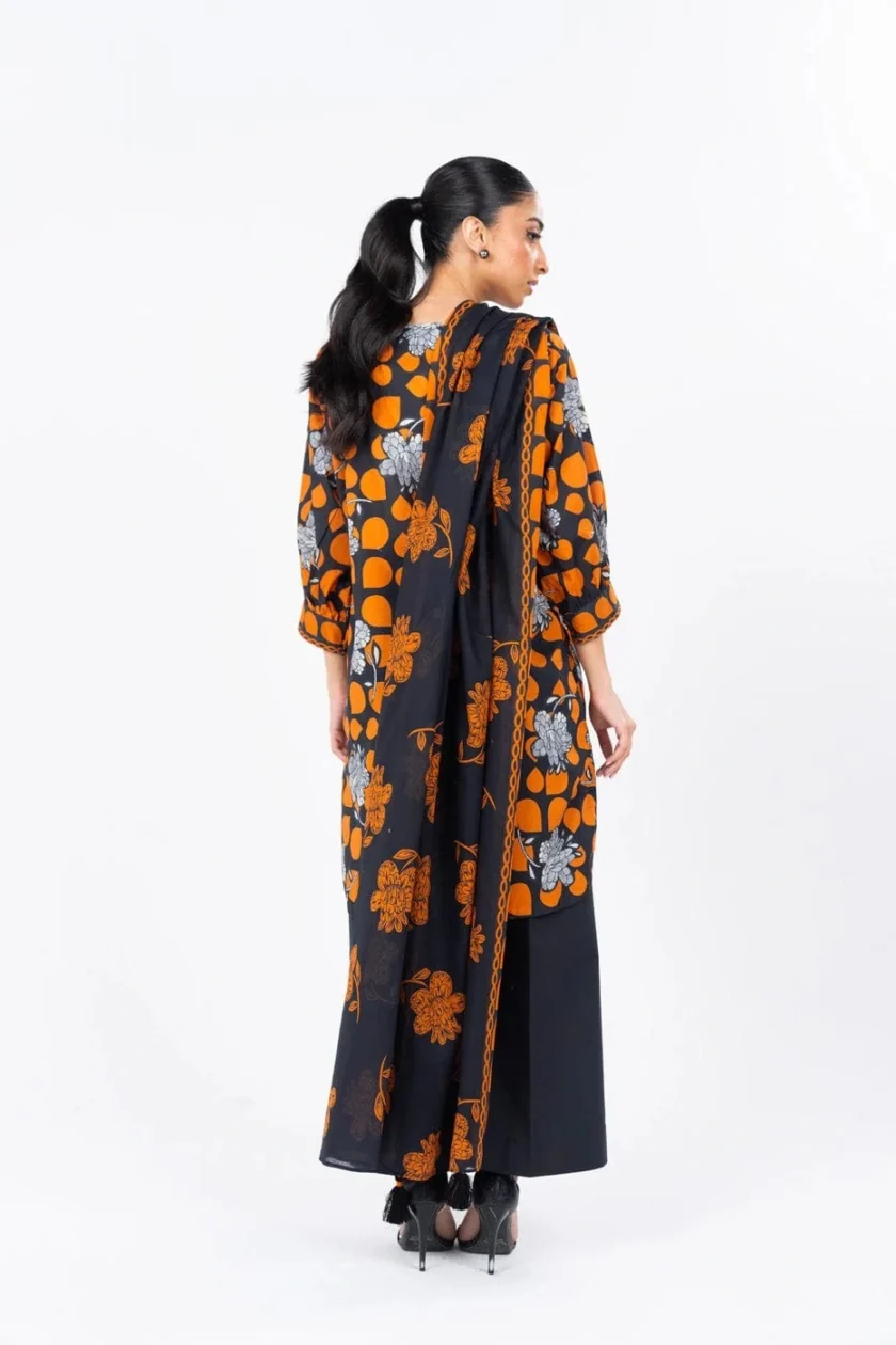 Unstitched 3Pc Printed Lawn Dress By Alkaram MS-08-24 - Image 4